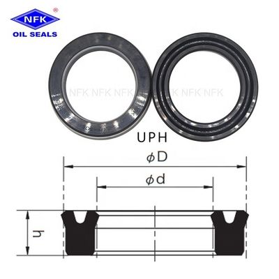 100000 Japan UPH USI USH Nbr Piston Rod Shaft Hydraulic Cylinder Rubber Oil Seals Heat Sealing Ring Mechanical Seal