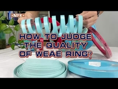 सामग्री पीटीएफई हाइड्रोलिक पहनने के छल्ले उच्च लोचदारता पहनने के लिए प्रतिरोधी यांत्रिक